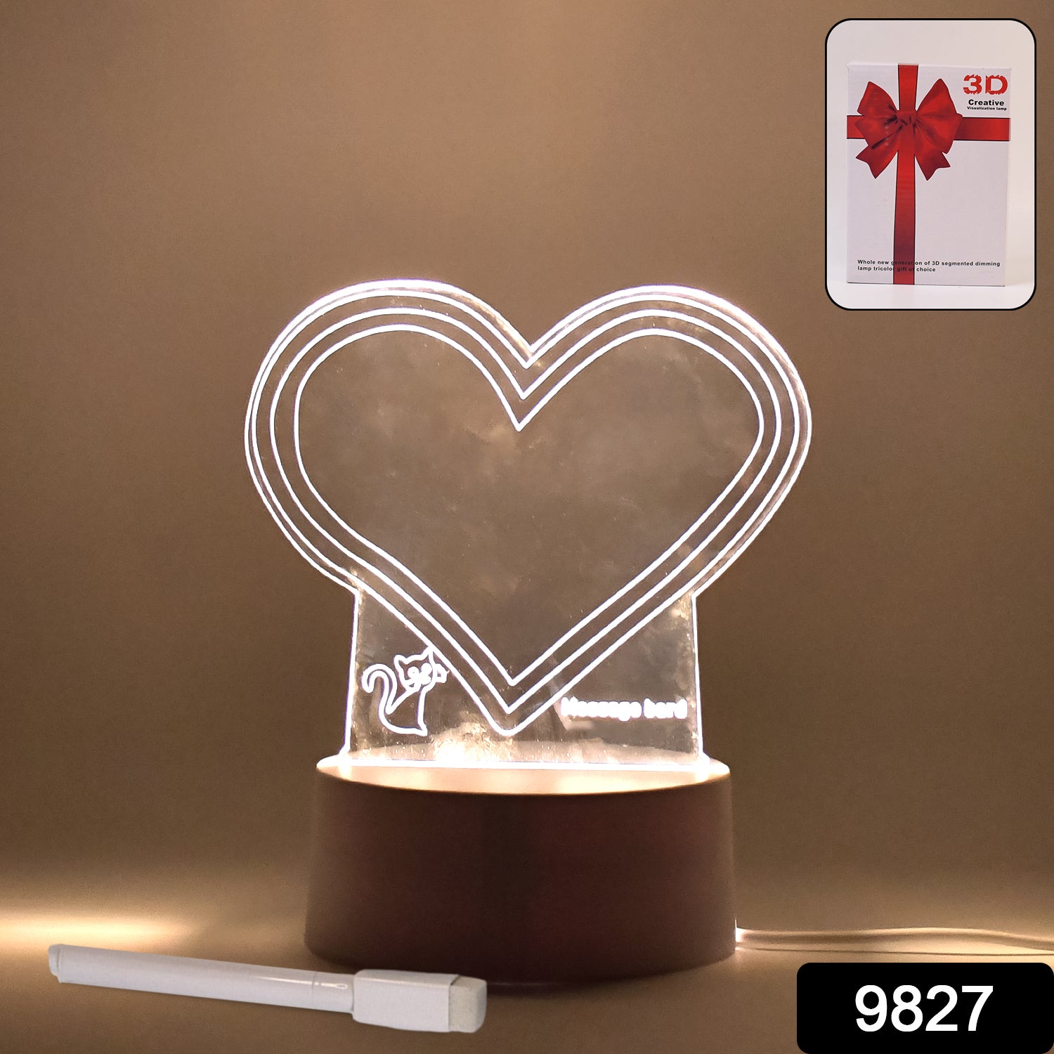 Creative Visualization Lamp 3d Acrylic Decorative Lamp With Pen Creative Visualization Lamp 3d Acrylic Decorative Lamp With Pen